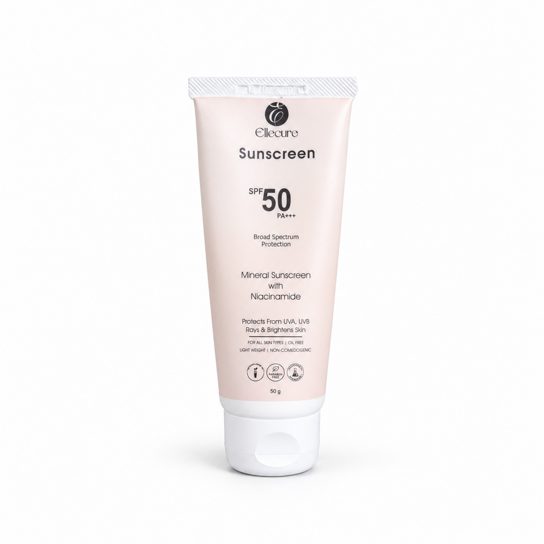 Ellecure Mineral Sunscreen SPF 50 PA+++ with Niacinamide – 50 g
