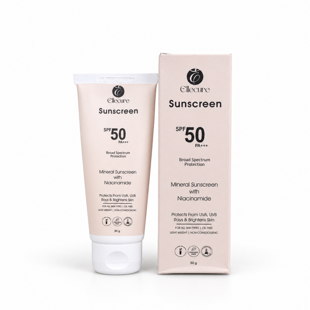 Ellecure Mineral Sunscreen SPF 50 PA+++ with Niacinamide – 50 g